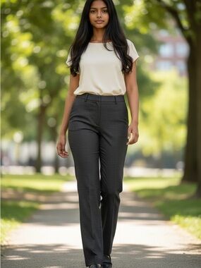 Worthington Women's Deep Blue Denim Straight-Leg Trousers